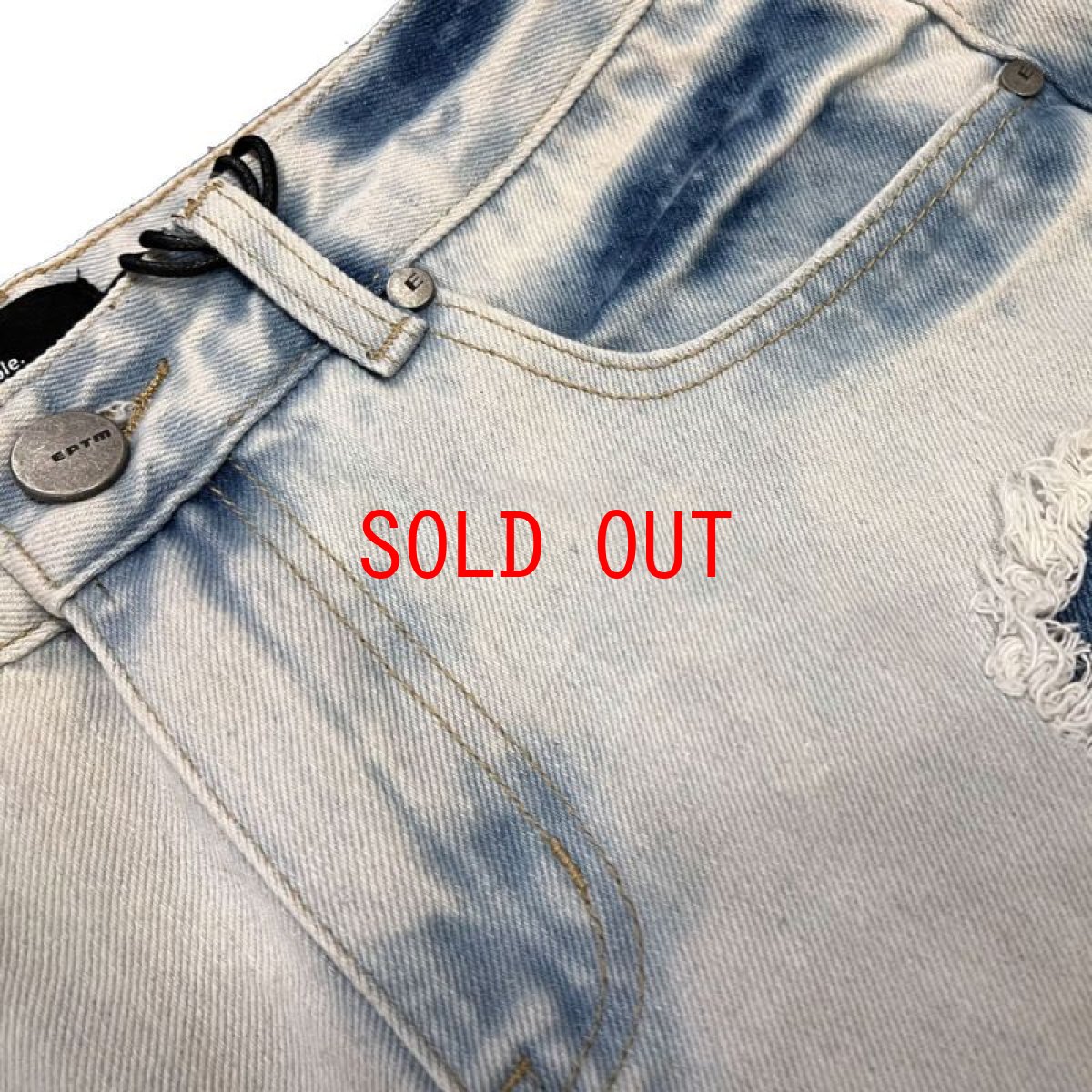 画像5: Punk Paisley Patchwork Flare Denim Pants ペイズリー パッチワーク カスタム デニム フレア パンツ (5)