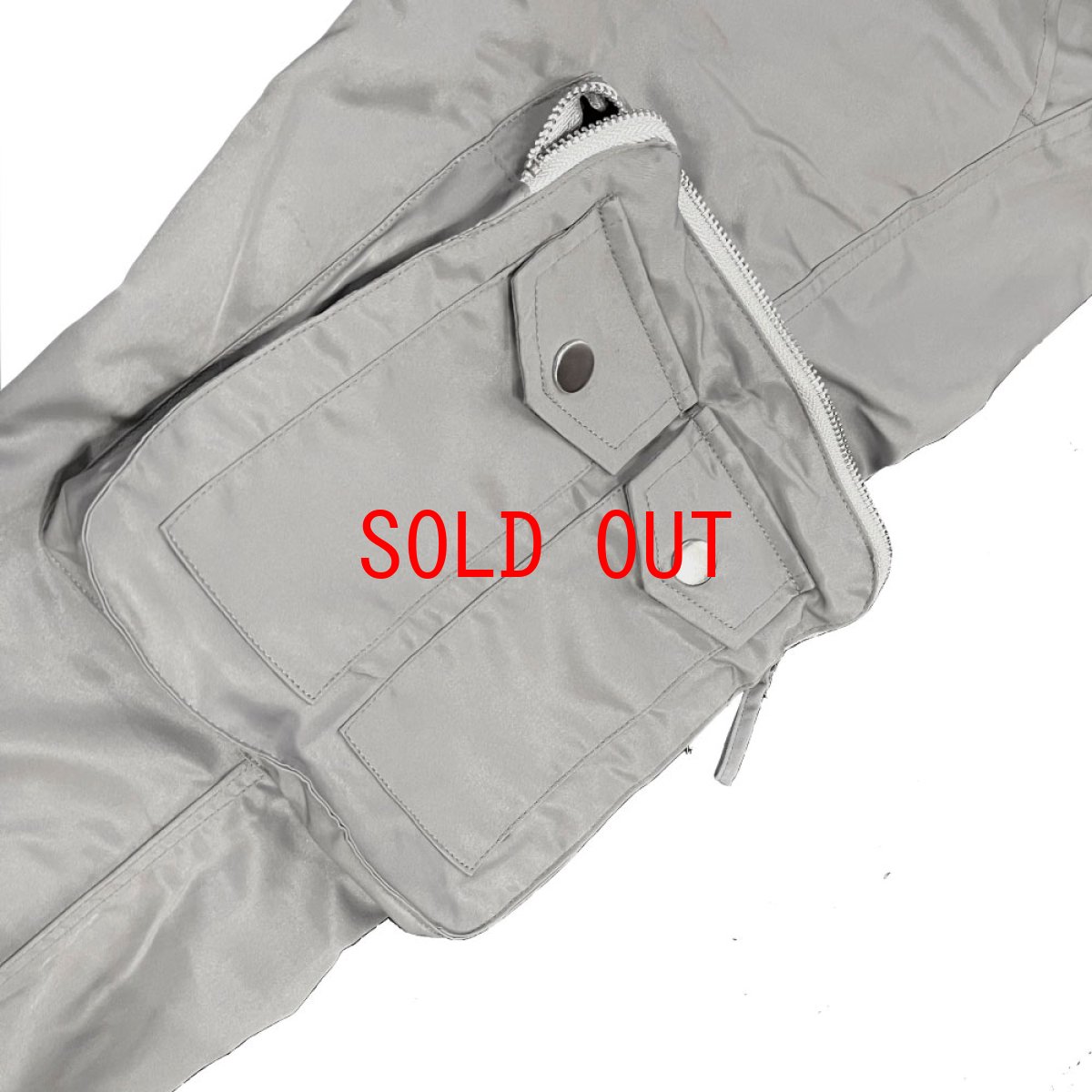 画像11: Osaka Nyon Flare Cargo Pants ナイロン フレア カーゴ パンツ (11)