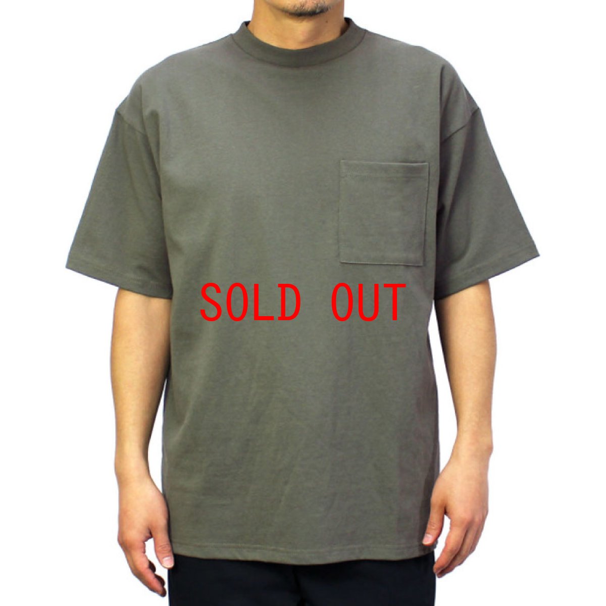 画像2: USA Cotton S/S Solid BIG Tee ソリッド 無地 半袖 Tシャツ (2)