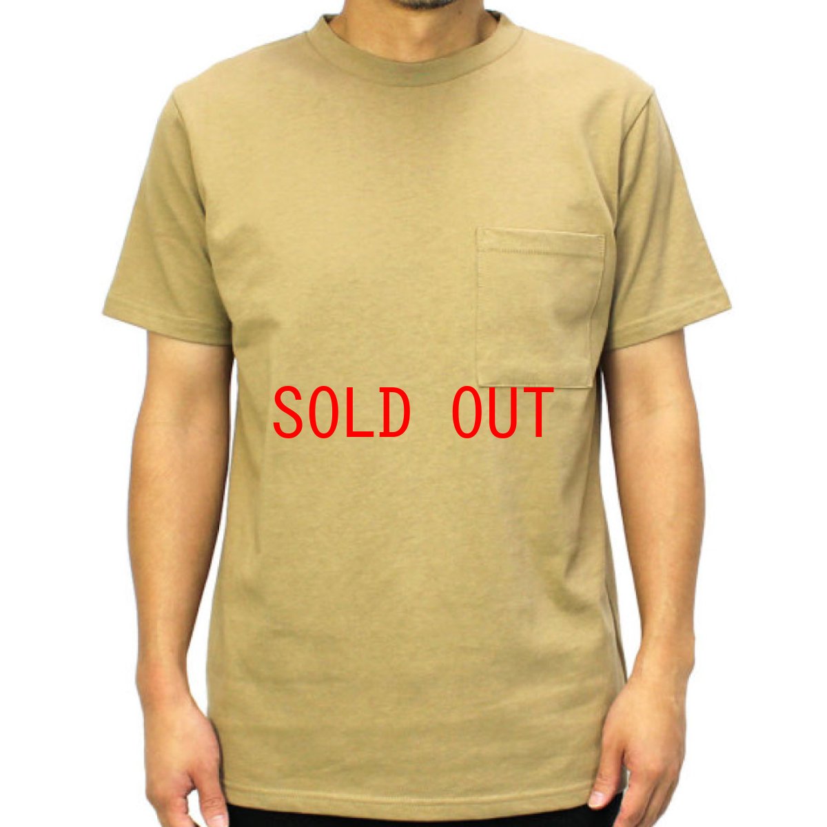 画像2: USA Cotton Heavy Weight S/S Solid Pocket Tee 半袖 ソリッド ヘビー ウェイト 無地 Tシャツ (2)