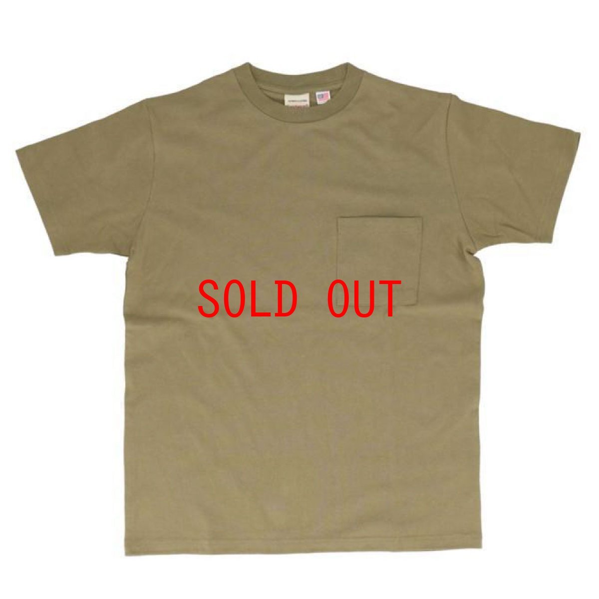 画像1: USA Cotton Heavy Weight S/S Solid Pocket Tee 半袖 ソリッド ヘビー ウェイト 無地 Tシャツ (1)