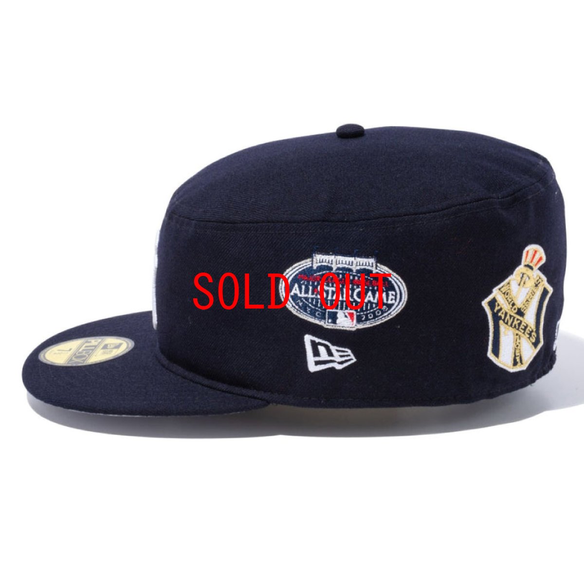 画像3: Pill Box New York Yankees World Series All Star Game Cap 刺繍 デザイン MLB 公式 キャップ 帽子 (3)