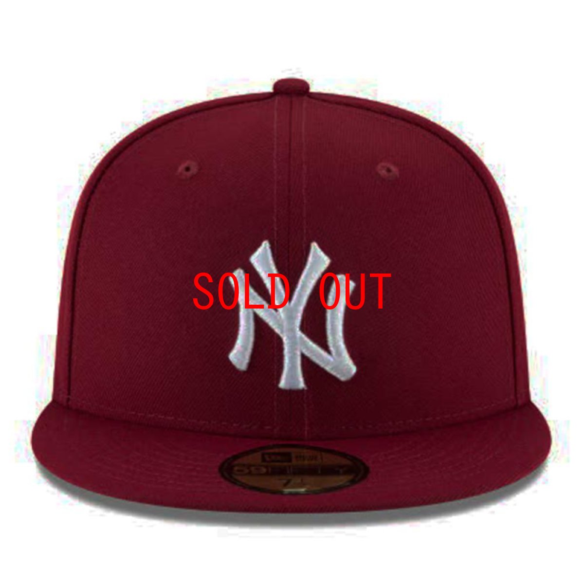 画像2: 59Fifty New York Yankees Cap キャップ 帽子 Burgundy MLB (2)