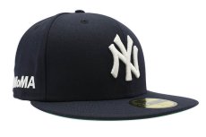 画像2: × MOMA 59Fifty Newyork Yakees Cap ロゴ サイド 刺繍 ニューヨーク ヤンキース MLB 公式 キャップ 帽子 Official (2)