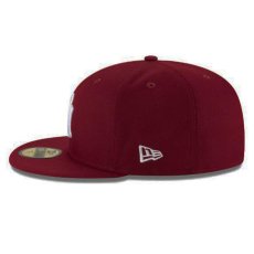 画像6: 59Fifty New York Yankees Cap キャップ 帽子 Burgundy MLB (6)