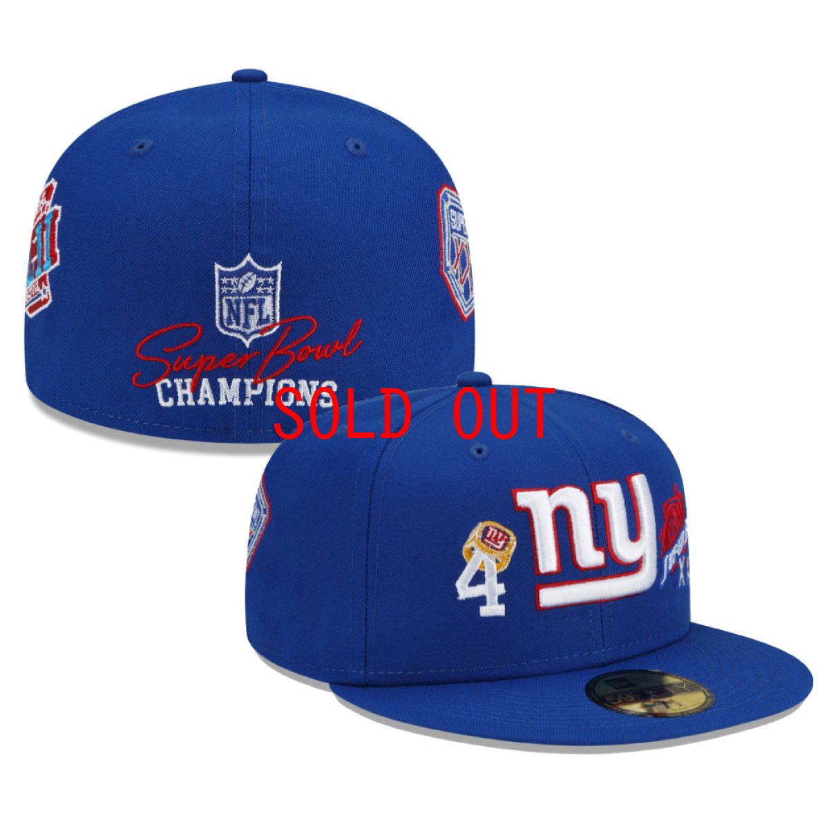 画像1: 59Fifty NFL New York Giants Count The Rings Cap ニューヨーク ジャイアンツ キャップ 帽子 MLB 公式 Official (1)