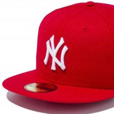 画像3: 59Fifty New York Yankees Cap キャップ 帽子 Scarlet MLB (3)