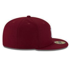 画像4: 59Fifty New York Yankees Cap キャップ 帽子 Burgundy MLB (4)