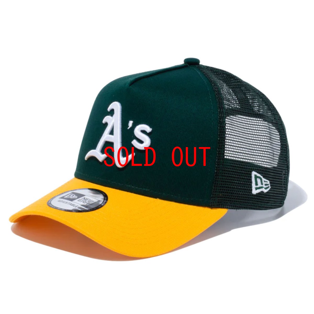 画像1: 9Forty A-Frame Trucker Oakland Athletics Mesh Cap Logo MLB オークランド アスレチックス メッシュ キャップ 帽子 (1)