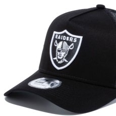 画像3: 9Forty A-Frame Trucker Las Vegas Raiders Mesh Cap Logo NFL トラッカー ラスベガス レイダース メッシュ キャップ 帽子 (3)