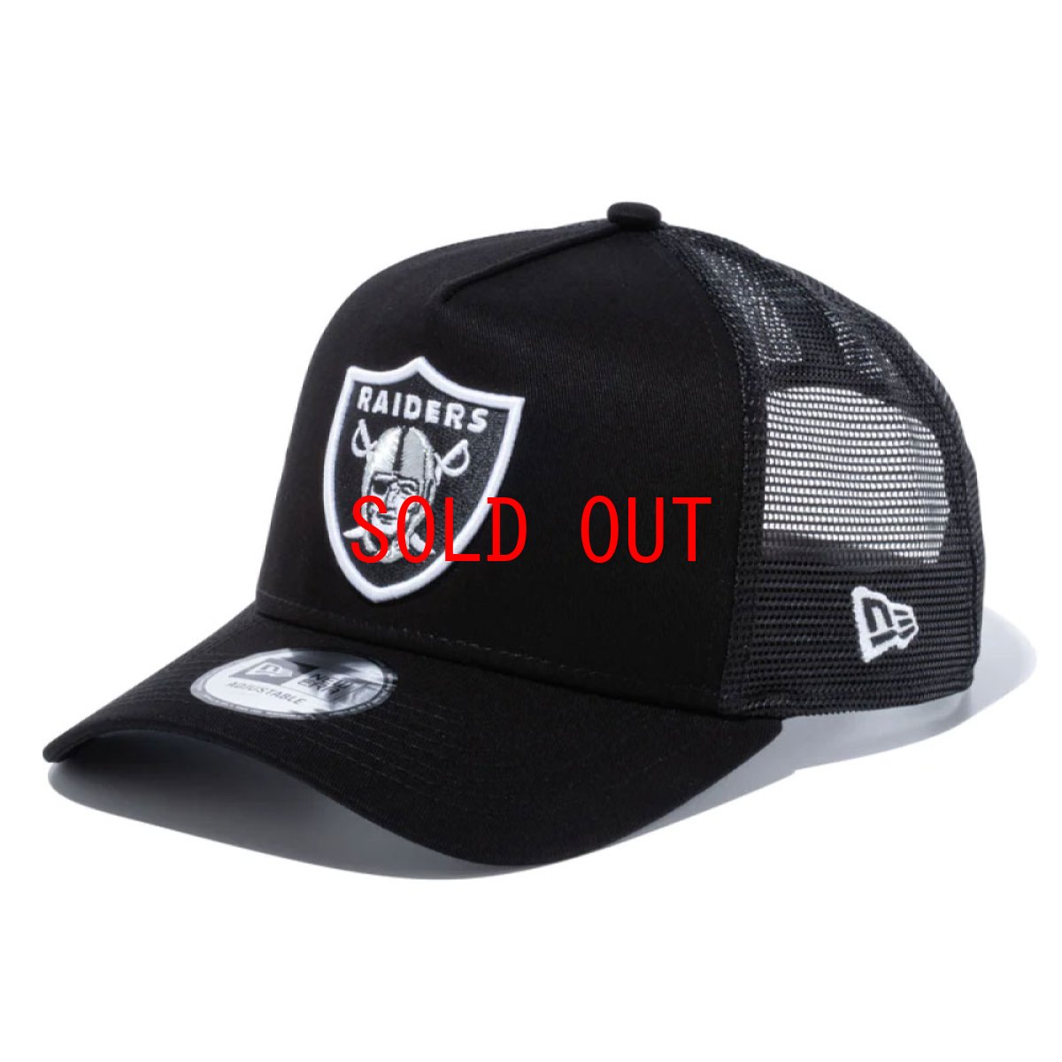 画像1: 9Forty A-Frame Trucker Las Vegas Raiders Mesh Cap Logo NFL トラッカー ラスベガス レイダース メッシュ キャップ 帽子 (1)