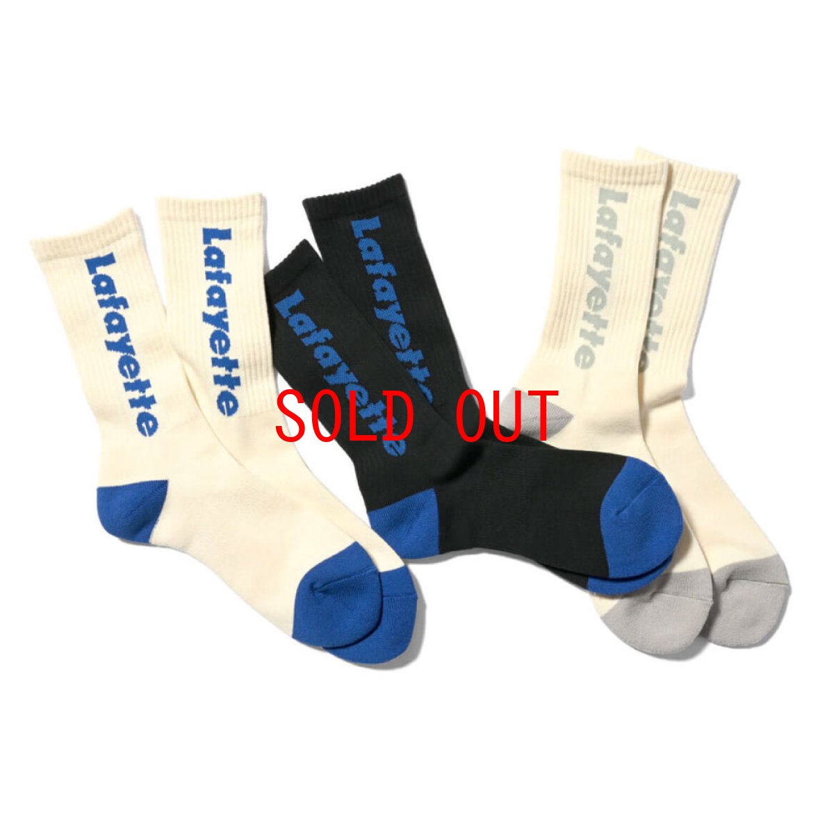 画像1: Logo Crew Socks ロゴ クルー ソックス 靴下 (1)