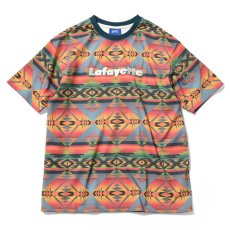 画像1: Navajo Native Pattern Lafayette Logo Tee ナバホ ネイティブ ロゴ 半袖 Tシャツ (1)