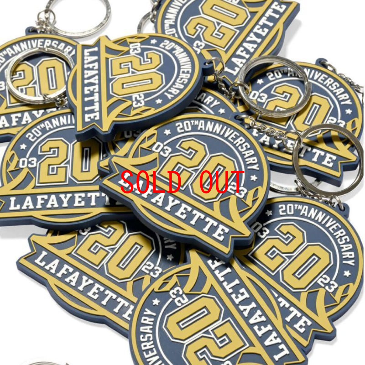 画像1: 20th Anniversary Emblem Rubber Key Chain キーホルダー チェーン (1)