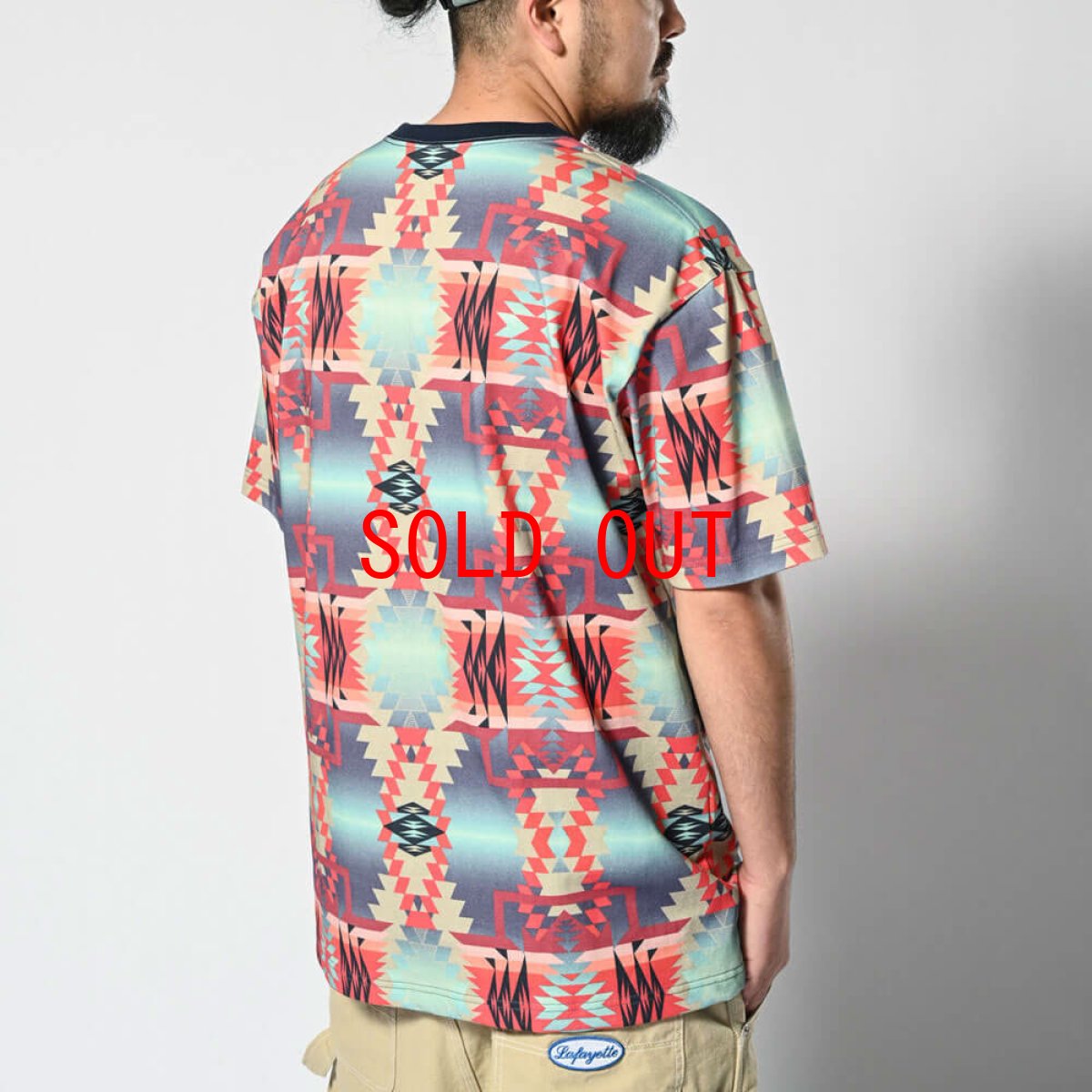 画像5: Navajo Native Pattern Lafayette Logo Tee ナバホ ネイティブ ロゴ 半袖 Tシャツ (5)