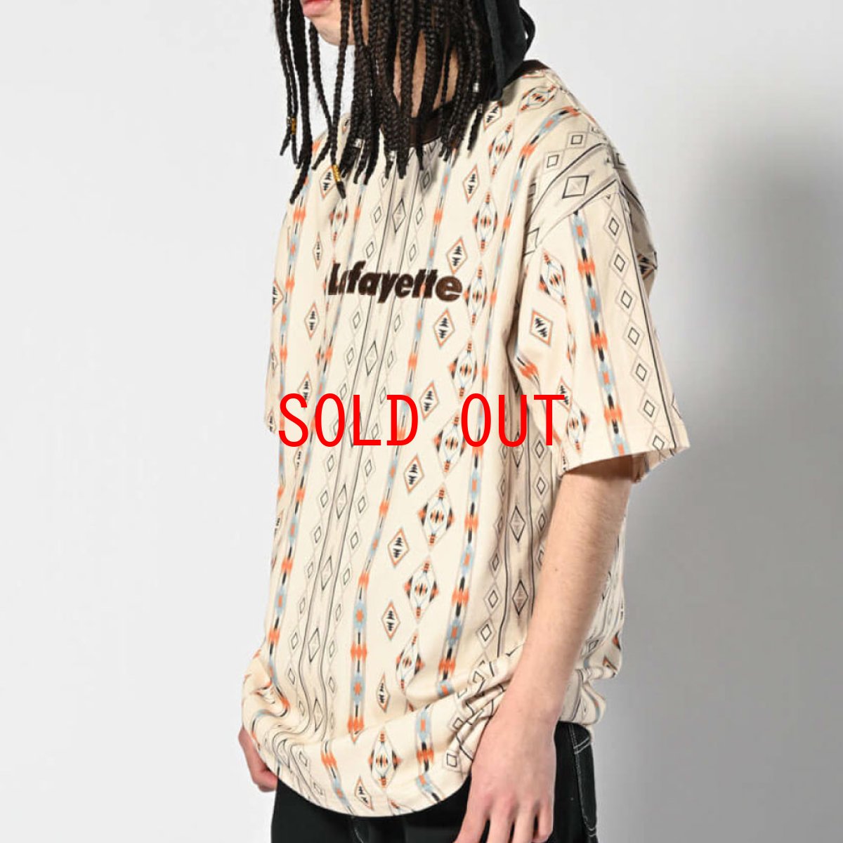画像6: Navajo Native Pattern Lafayette Logo Tee ナバホ ネイティブ ロゴ 半袖 Tシャツ (6)