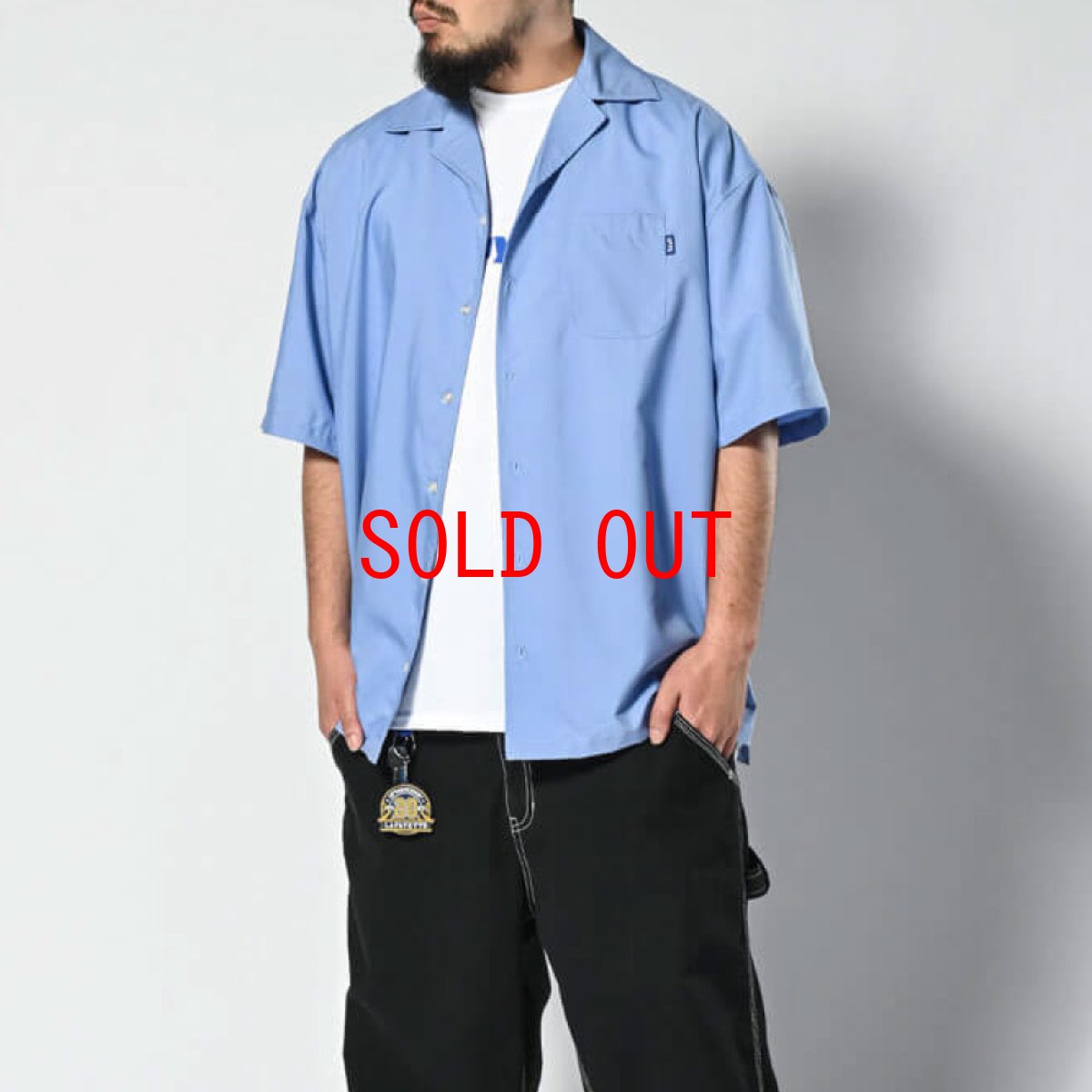 画像8: Open Collar S/S Big Shirt 半袖 開襟 シャツ (8)