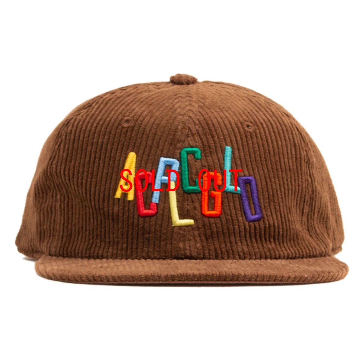 画像2: Corduroy Logo 6 Panel Cap コーデュロイ ロゴ パネル キャップ 帽子 (2)