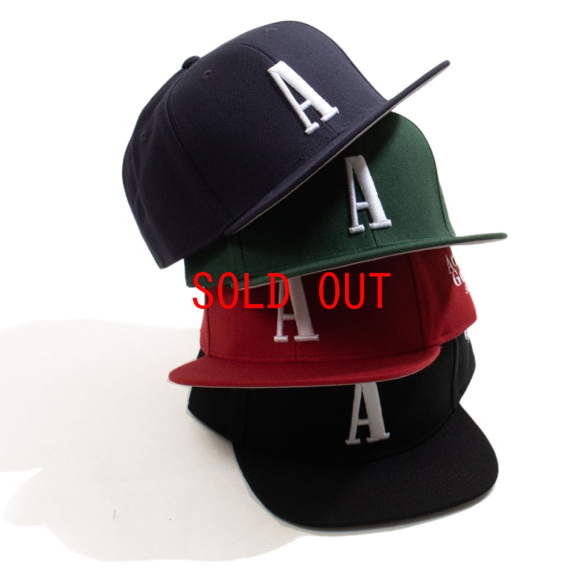 画像1: A Logo Snapback Cap ベースボール スナップバック キャップ 帽子 (1)