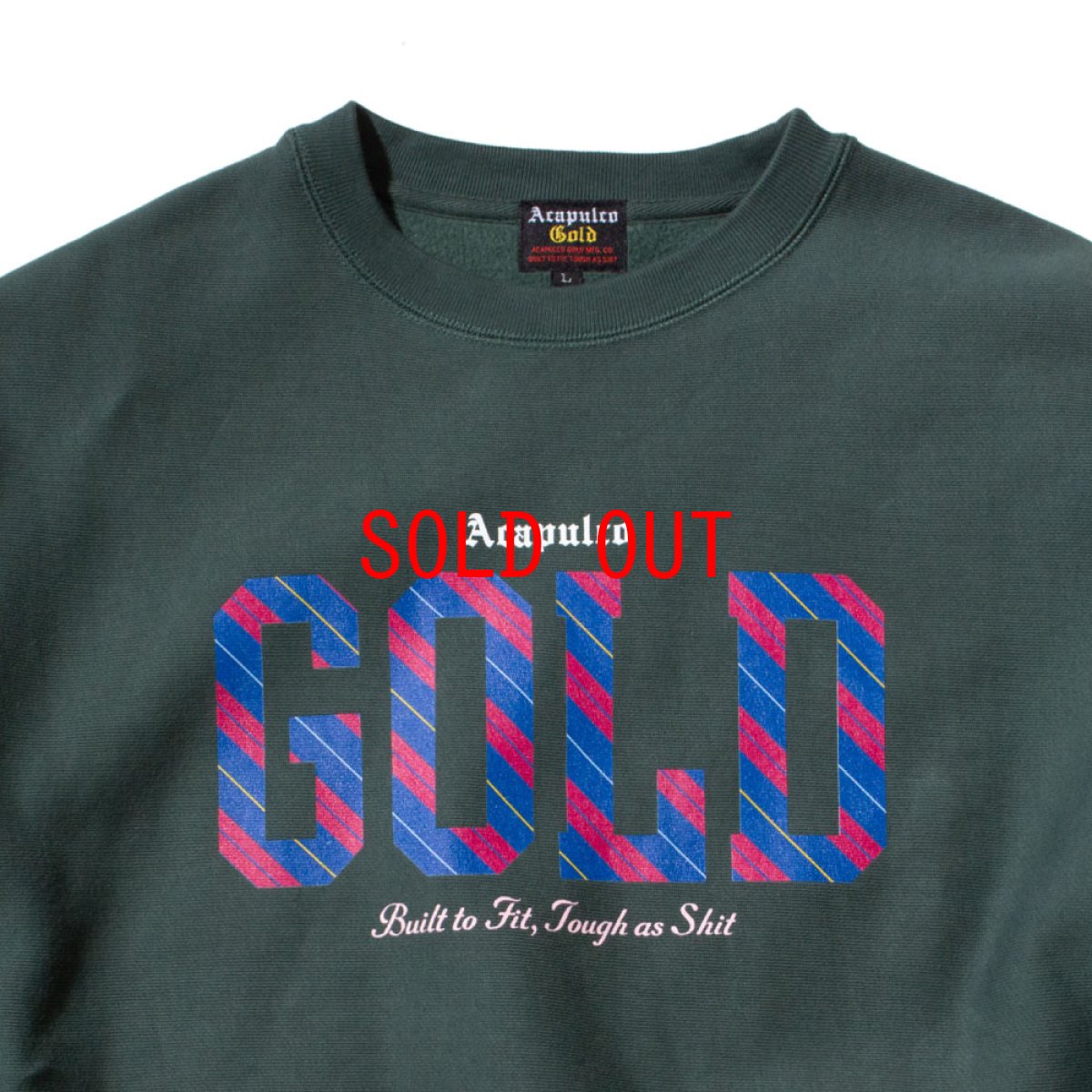 画像4: AG Repp Stripe Crewneck Sweat Shirt クルーネック スウェット カレッジ スウェット (4)