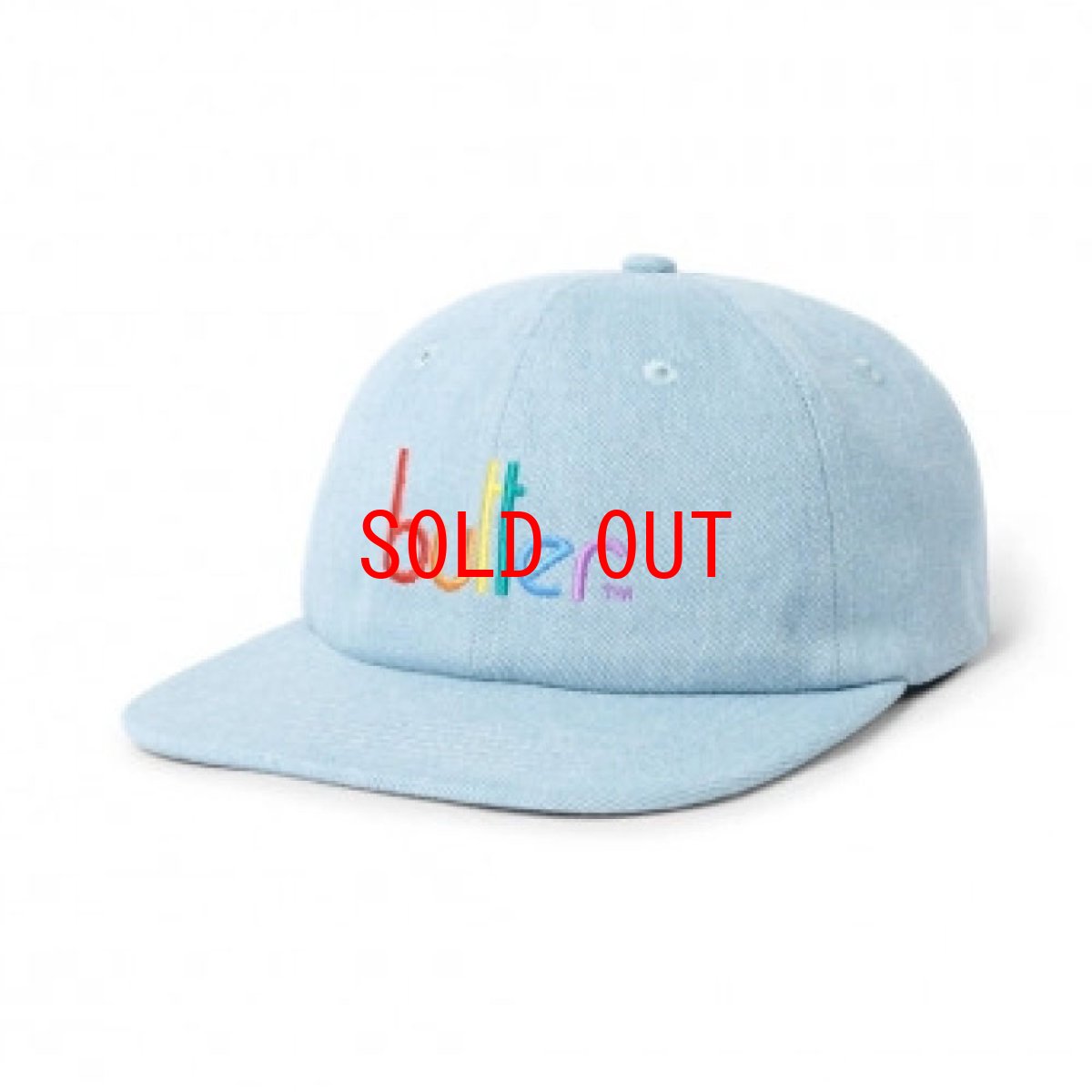 画像1: Jumble 6 Panel Denim Cap ジャンブル ロゴ パネル キャップ デニム 帽子 (1)