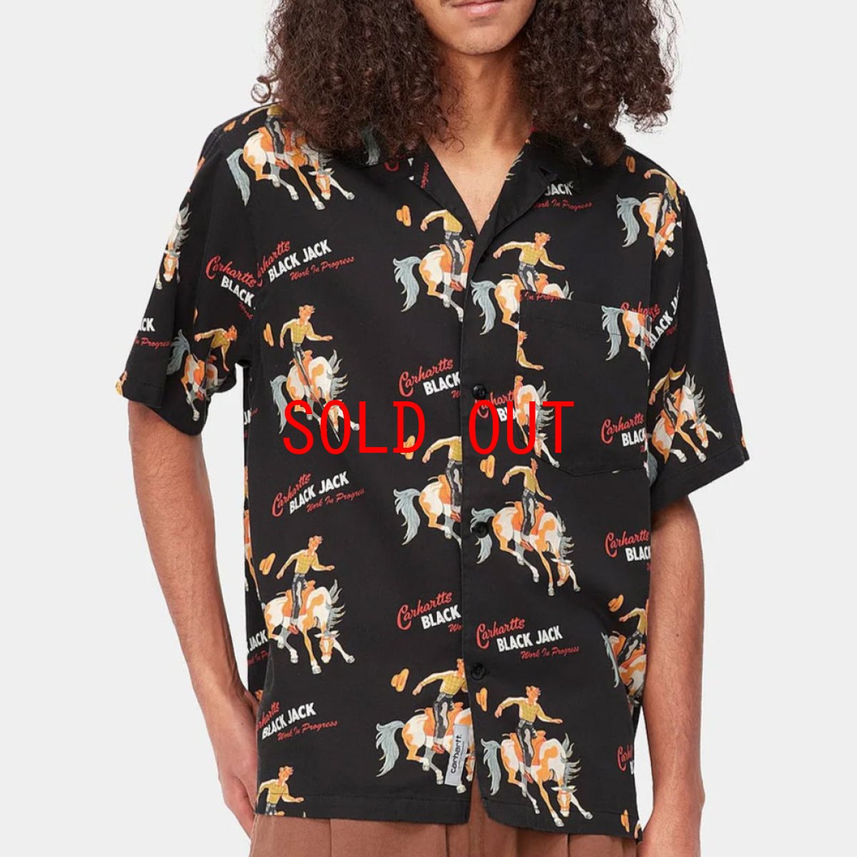 画像4: Blackjack S/S Allover Shirt ブラックジャック 半袖 総柄 開襟 シャツ (4)