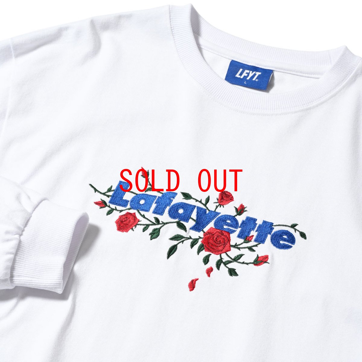 画像6: Rose Logo Pigment Dyed L/S Tee ローズ ロゴ 長袖 Tシャツ (6)