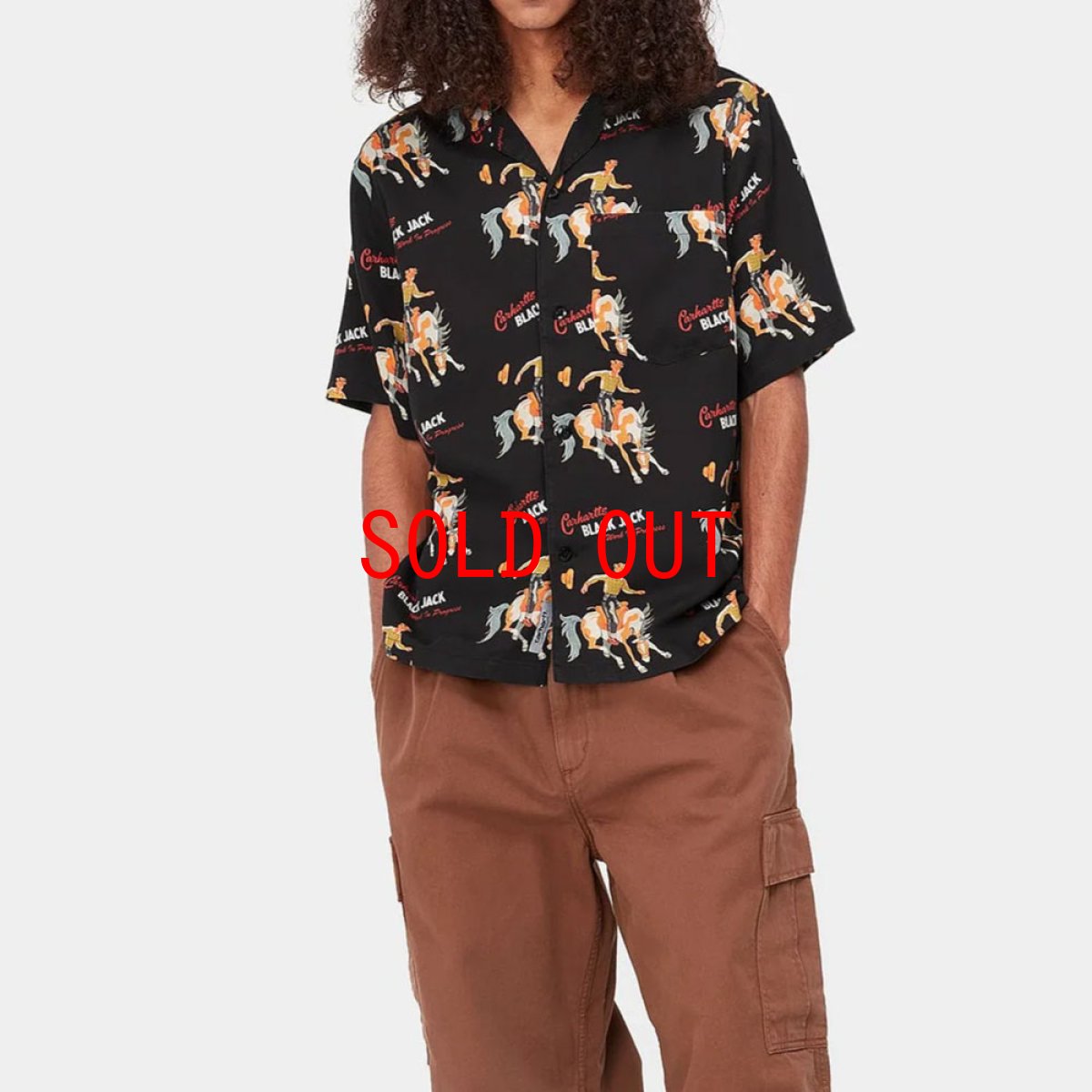 画像8: Blackjack S/S Allover Shirt ブラックジャック 半袖 総柄 開襟 シャツ (8)