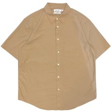 画像1: Easy S/S Solid Cotton Camp Shirt Relaxed Fit リラックス ソリッド コットン 半袖 シャツ (1)