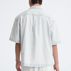 画像2: Oversized S/S Voyager Camp Button Down Shirt オーバーサイズ デニム キャンプ シャツ (2)