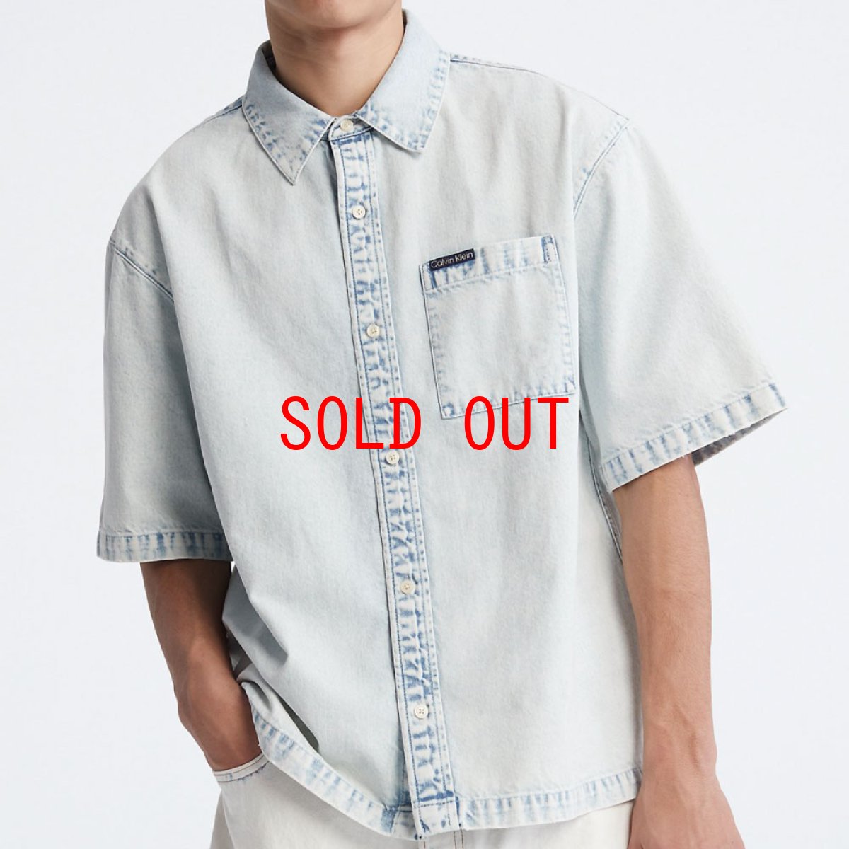 画像1: Oversized S/S Voyager Camp Button Down Shirt オーバーサイズ デニム キャンプ シャツ (1)