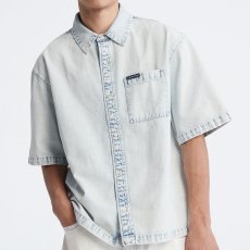 画像1: Oversized S/S Voyager Camp Button Down Shirt オーバーサイズ デニム キャンプ シャツ (1)