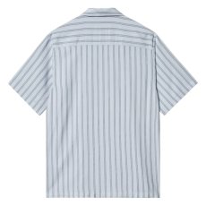 画像2: Reyes Shirt S/S Stripe Shirt ストライプ 半袖 開襟 シャツ (2)