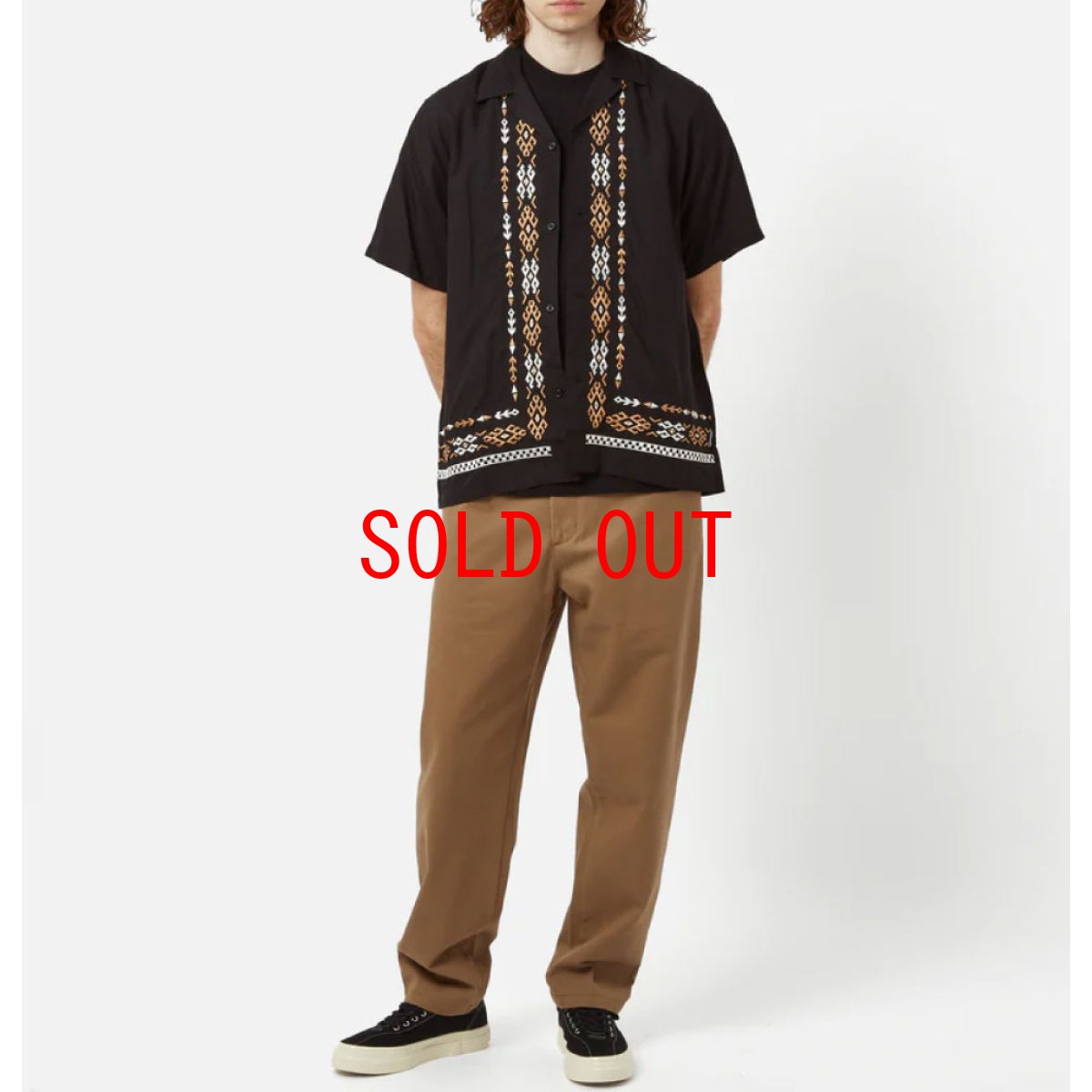 画像11: Coba S/S embroidery Shirt 半袖 刺繍 シャツ (11)