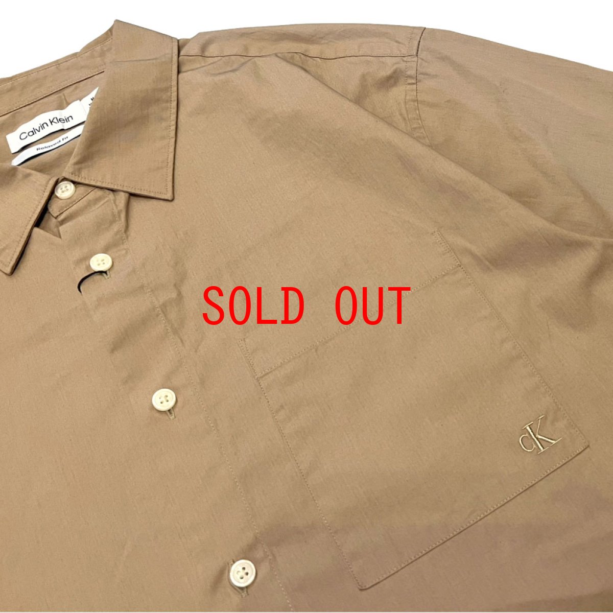 画像8: Easy S/S Solid Cotton Camp Shirt Relaxed Fit リラックス ソリッド コットン 半袖 シャツ (8)