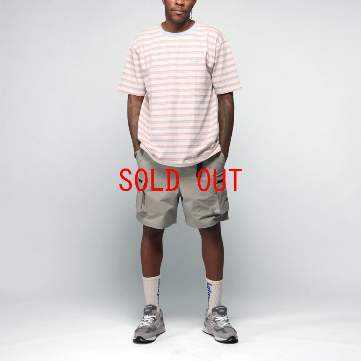 画像6: Script Logo Multi S/S Striped Tee スクリプト ロゴ ボーダー 半袖 Tシャツ (6)