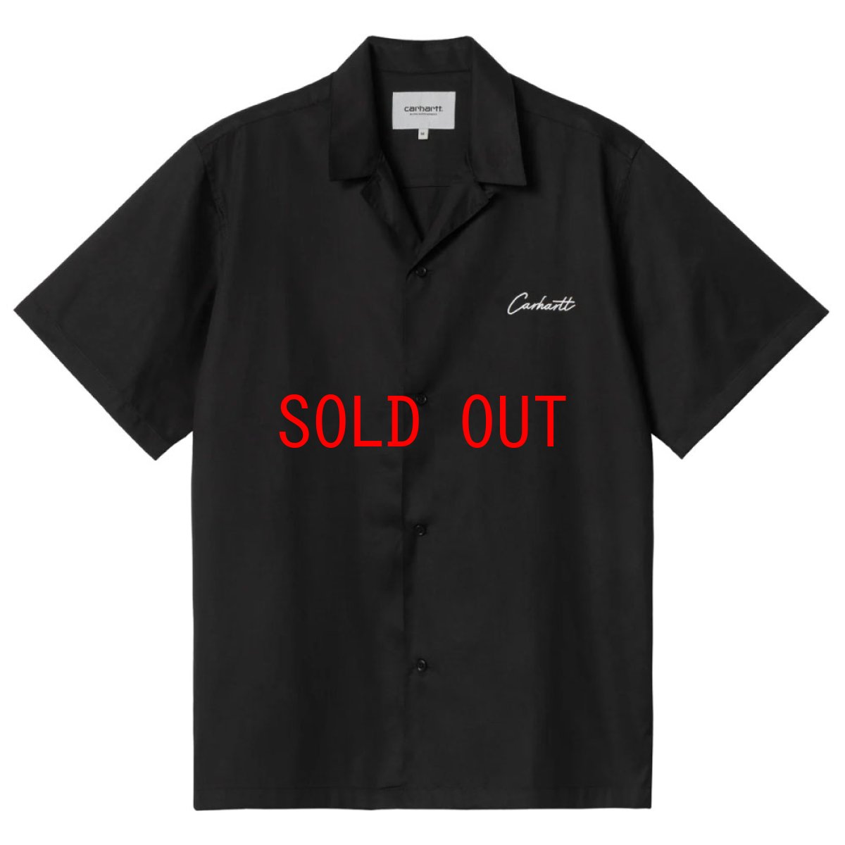 画像2: Delay S/S embroidery Logo Shirt ロゴ 半袖 総柄 開襟 シャツ (2)