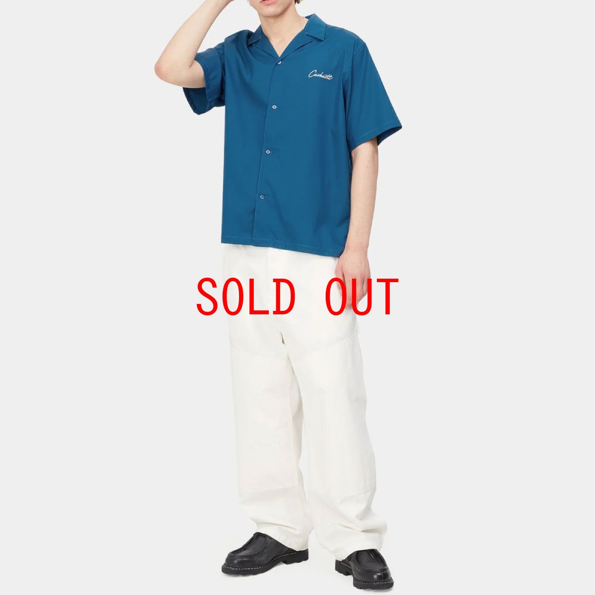 画像9: Delay S/S embroidery Logo Shirt ロゴ 半袖 総柄 開襟 シャツ (9)