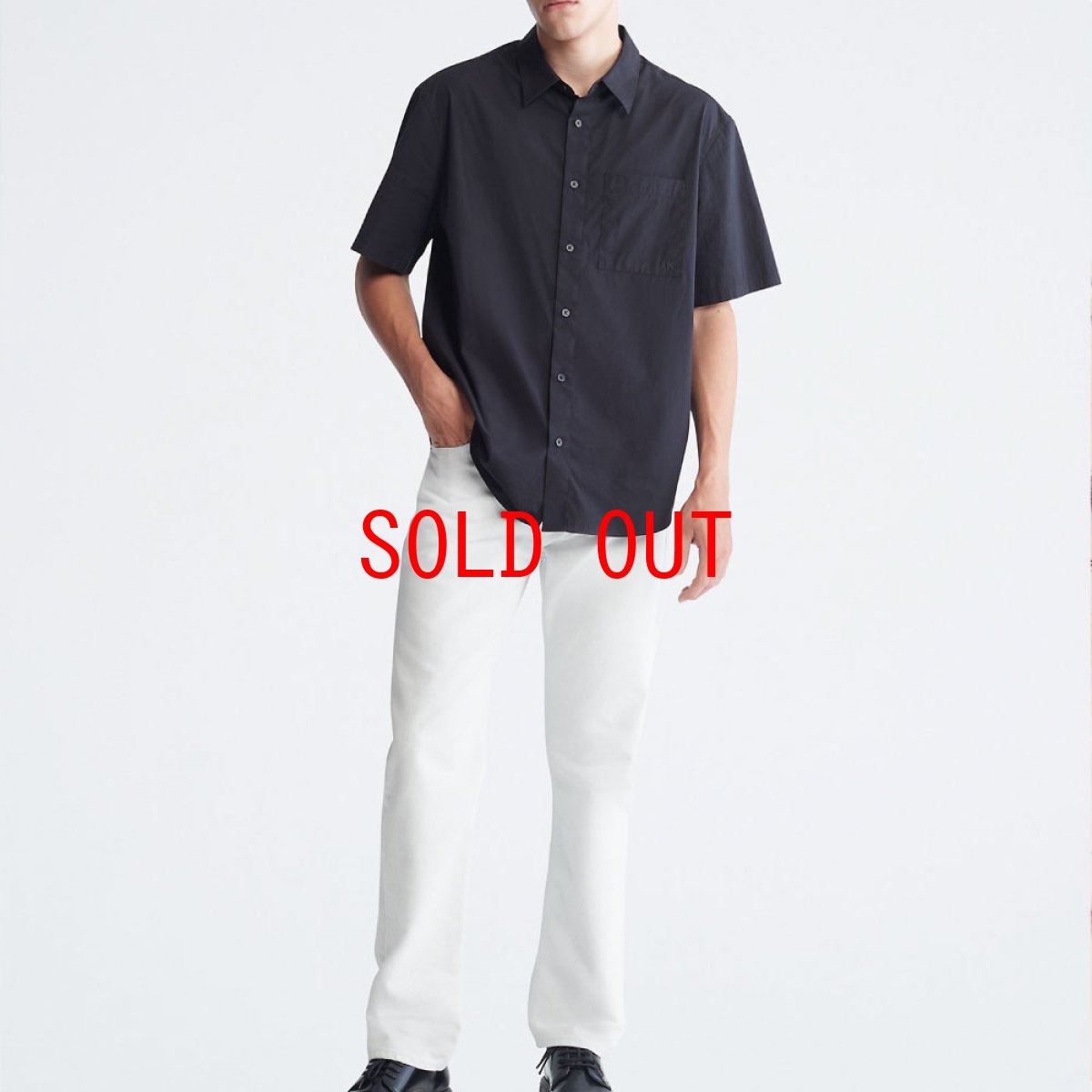 画像12: Easy S/S Solid Cotton Camp Shirt Relaxed Fit リラックス ソリッド コットン 半袖 シャツ (12)