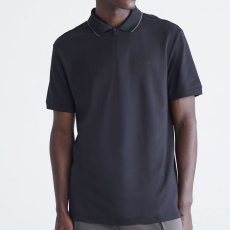 画像1: Half Zip S/S Move Polo Shirt WHT ハーフジップ 半袖 ポロ シャツ (1)