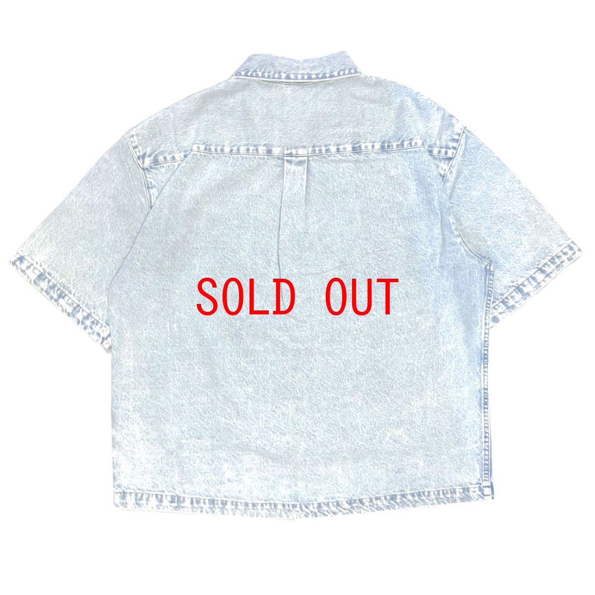 画像4: Oversized S/S Voyager Camp Button Down Shirt オーバーサイズ デニム キャンプ シャツ (4)