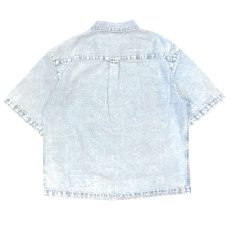 画像4: Oversized S/S Voyager Camp Button Down Shirt オーバーサイズ デニム キャンプ シャツ (4)