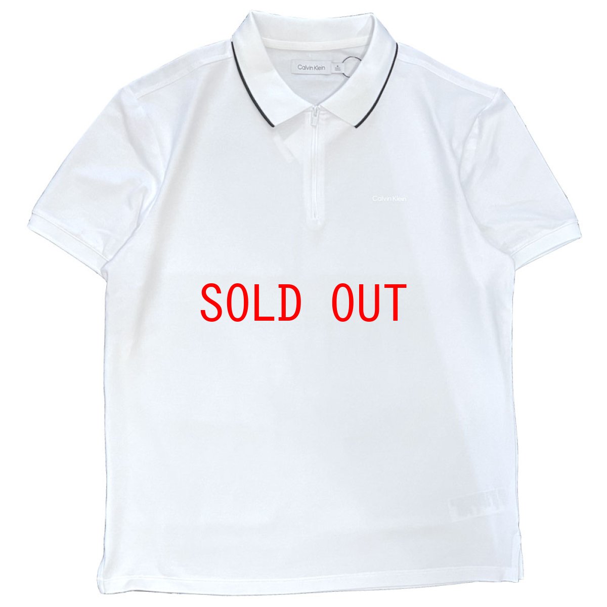 画像2: Half Zip S/S Move Polo Shirt WHT ハーフジップ 半袖 ポロ シャツ (2)