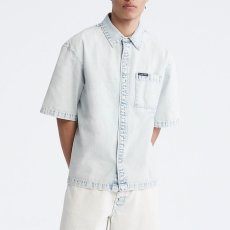 画像7: Oversized S/S Voyager Camp Button Down Shirt オーバーサイズ デニム キャンプ シャツ (7)