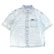 画像3: Oversized S/S Voyager Camp Button Down Shirt オーバーサイズ デニム キャンプ シャツ (3)