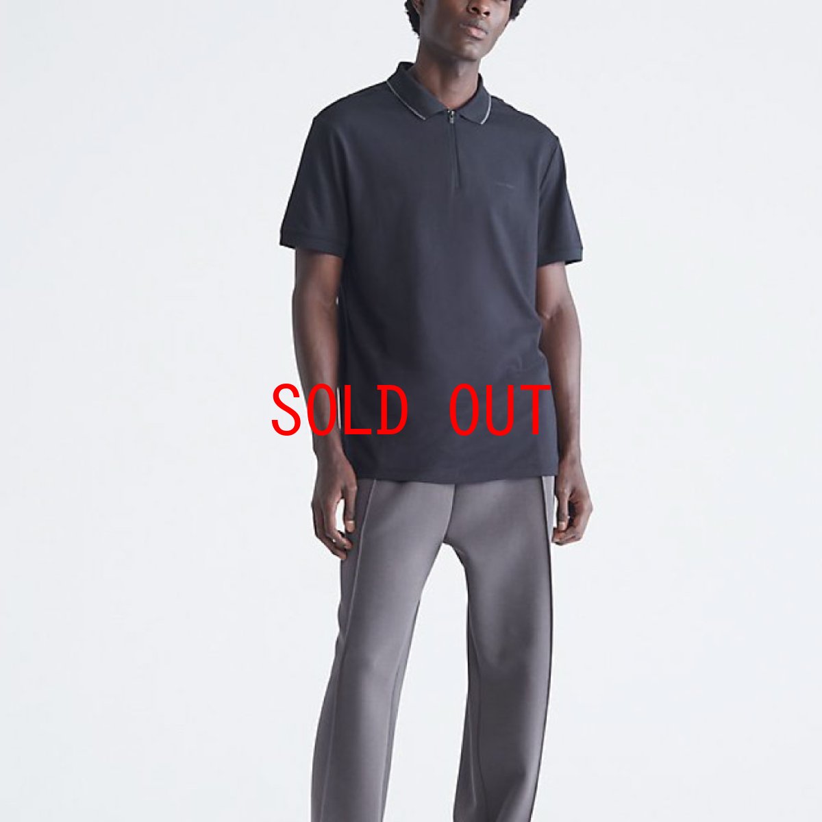 画像10: Half Zip S/S Move Polo Shirt WHT ハーフジップ 半袖 ポロ シャツ (10)