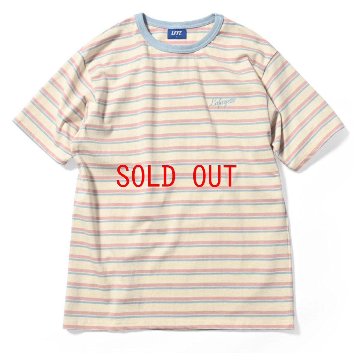 画像2: Script Logo Multi S/S Striped Tee スクリプト ロゴ ボーダー 半袖 Tシャツ (2)