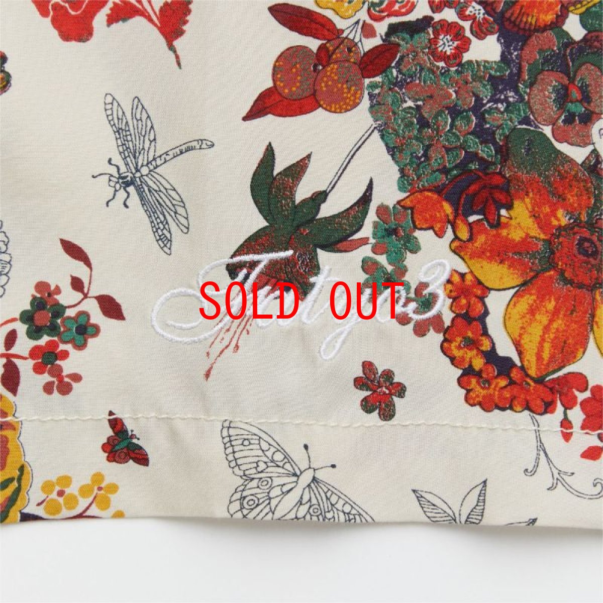 画像9: Fiberty S/S Allover Liberty Flower Tee 半袖 レーヨン キュプラ クロス シャツ (9)