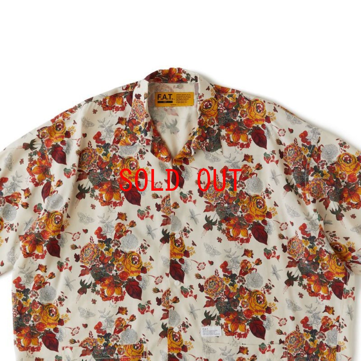 画像4: Fiberty S/S Allover Liberty Flower Tee 半袖 レーヨン キュプラ クロス シャツ (4)