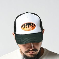 画像6: Fire Logo Trucker Cap ファイヤー ロゴ トラッカー メッシュ キャップ 帽子 (6)